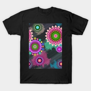 Colorful motif T-Shirt